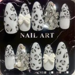 ♡オーダーページ ギャルネイル ヒョウ柄 ネイルチップ♡
