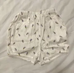 未使用品　petit main アイスクリーム柄パンツ 100 半ズボン