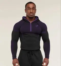 GYMSHARK onyx v5 hoodie red - メルカリ