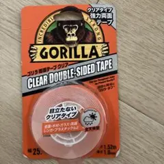 GORILLA クリア両面テープ 25mm x 1.52m