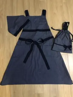 エプロン　3点セット　ハンドメイド　小学生　高学年