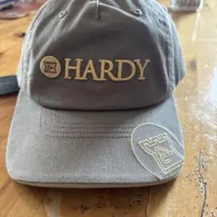 HARDY キャップ 帽子 ベージュ グリーン、フライフィッシング、ハーディ