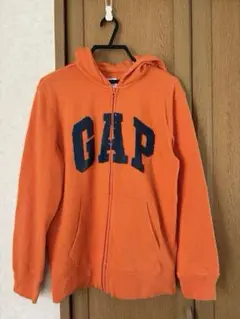 GAP オレンジ フード付きパーカー
