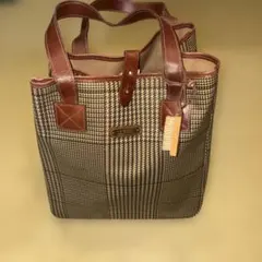 ラルフローレン　ビンテージトートバッグ　千鳥柄