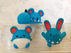 ポケモンキッズ クリア バシャーモ マリルリ 指人形 ポケモン フィギュア ポケモンキッズ クリア バシャーモ マリルリ 指人形 ポケモン