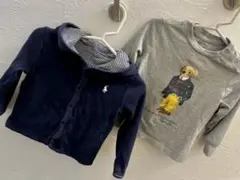 【美品】Ralph Lauren ベビー　80cm パーカー　長袖シャツセット