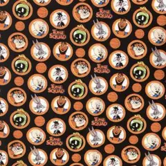 レア　生地幅x50cm ルーニーチューンズ　はぎれ　トゥイーティーバッグスバニー