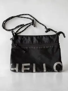 niko and... メッシュショルダーバッグ 黒♡サコッシュ