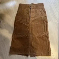 Ray BEAMS ブラウン コーデュロイ タイトスカート