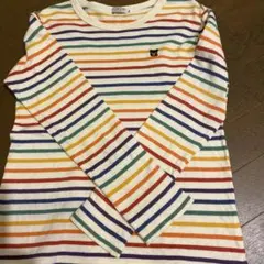 DOUBLE.B 長袖カットソー S マルチボーダー