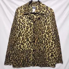 美品 USA製Nick&Nora レオパード柄 パジャマ シャツ カートコバーン