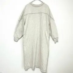 ◯ Alma Design アルマデザイン スウェット ロングワンピース 白 M