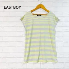 EASTBOY イーストボーイ（9号）ノースリーブ ボーダーカットソー レーヨン