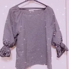 honeys ブラウス ギンガムチェック