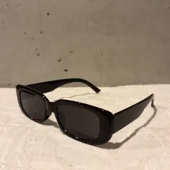 ブラックスクエア サングラス　レクタングル　メンズレディース　y2k 90s