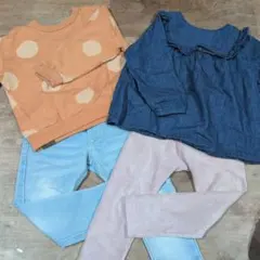 女の子100cmカットソーまとめ売り♪春物BREEZE、ruggedworks他