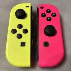 【美品純正完動品】Nintendo Switch Joy-Conピンクイエロー①