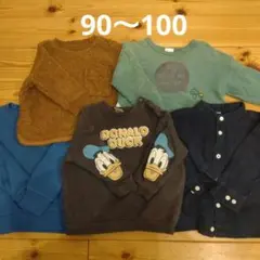 フタフタ等トップス５枚セットまとめ売り▲90〜100