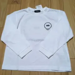新品☆コムサイズム　白　サークルプリント長袖Tシャツ110㎝