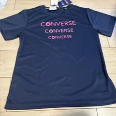 CONVERSE ネイビーロゴTシャツ