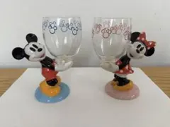 ミッキー ミニー キャラクター型グラス 2個セット