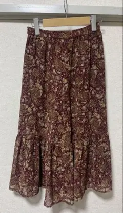 UNIQLO ユニクロ　ロングスカート　シフォンティアードスカート　S
