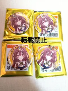 ホロライブ ランダム箔押し缶バッジ 正月衣装 戌神ころね 4個セット 缶