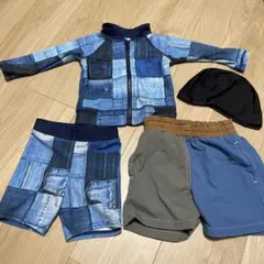 キッズ 水着 ラッシュガード セット 4点