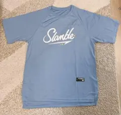 新品SLAMBLE ブルー　Tシャツ M