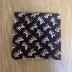 希少　CELINE ブラウン ハンカチ 馬車柄　大判