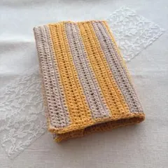 ハンドメイド かぎ針編み 文庫本サイズ ブックカバー