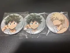 ベースヤード　缶バッジ　緑谷出久　爆豪勝己