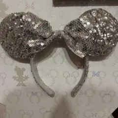 ミニー シルバー スパンコールカチューシャ