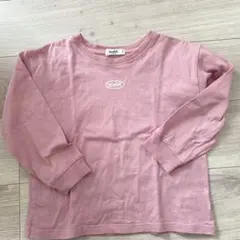 X-girl Stages ピンク長袖Tシャツ ロゴ