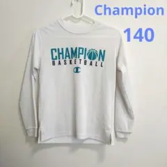 Champion バスケットボール 長袖Tシャツ ホワイト 140 ロンT