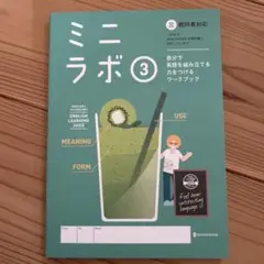 ミニラボ 3 英語学習ワークブック　新品　テスト対策　受験対策　英検