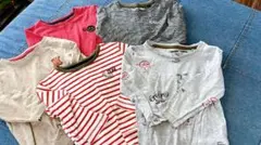 長袖カットソー  80-90cm 5点セット