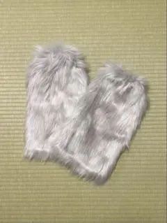 ルーズソックス レッグウォーマー ファー ギャル グレー シルバー ディズニーのサムネイル