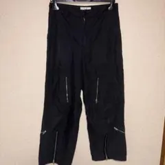 Adrer 黑色工裝褲 側拉鍊