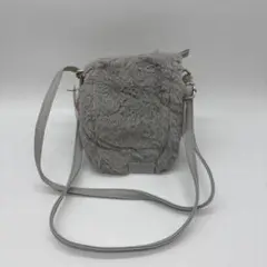 新品未使用　グレー ファー サコッシュ