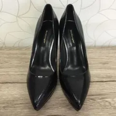 エナメルドット　ブラック　パンプス　559-70 定価7920円