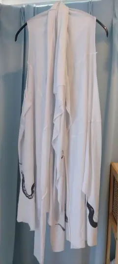 h.NAOTO 蛇プリント ノースリーブ トップス 羽織り