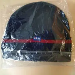 FILA ニット帽 ネイビー