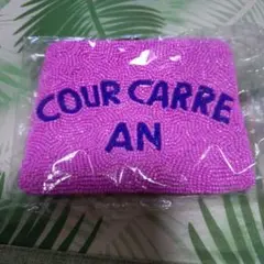 COUR CARRE AN ビーズポーチとイヤーカフ