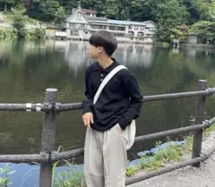 ブラック ポロシャツ 長袖