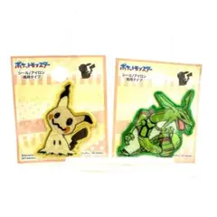 新品 未開封 レックウザ ミミッキュ 刺繍 ワッペン 稲垣 pokemon