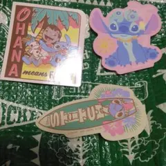スティッチ ステッカーセット 3枚　一番くじ　リロ＆ティッチ　ディズニー　シ－ル