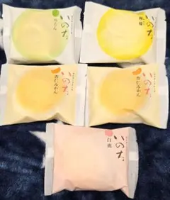 ③いのち　カスタードケーキ　めろん　れもん　杏仁みかん　白桃　生菓子のサムネイル