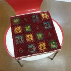 値下げ処分ミニギャベ○34×36㎝○手織○本物○新品未使用 遊牧民が紡ぐ 