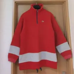 ラコステ ビンテージ 90s ハーフジップ スウェット ニット カットソー